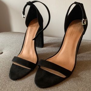 ASOS suede heeled sandals